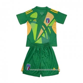 Camisola Italia Goleiro 2024-2025 Crianca Verde