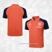 Camisola Polo del Manchester United 2024-2025 Laranja