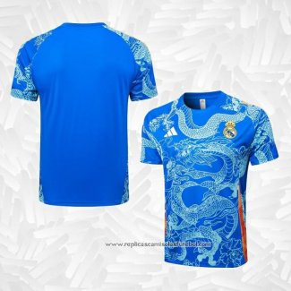 Camisola de Treinamento Real Madrid Dragon 2024-2025 Azul