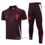 Conjunto Polo del Bayern de Munique 2024-2025 Vermelho