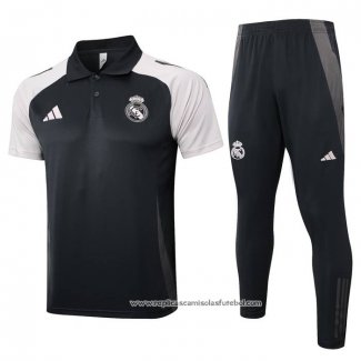 Conjunto Polo del Real Madrid 2024-2025 Cinza