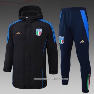 Conjunto de Agasalho Italia 2024-2025 Preto