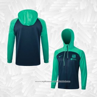 Jaqueta Hoodie Barcelona 2023-2024 Azul y Verde