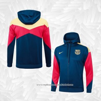 Jaqueta Hoodie Barcelona 2024-2025 Azul