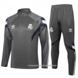 Sueter de Treinamento Real Madrid 2024-2025 Cinza