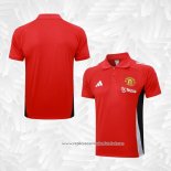 Camisola Polo del Manchester United 2024-2025 Vermelho