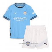 Camisola 1º Manchester City 2024-2025 Crianca