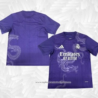 Camisola Real Madrid Dragon 2024-2025 Purpura Tailandia