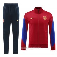 Jaqueta de Treinamento Barcelona 2024-2025 Vermelho