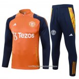 Sueter de Treinamento Manchester United 2024-2025 Laranja