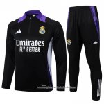 Sueter de Treinamento Real Madrid 2024-2025 Preto