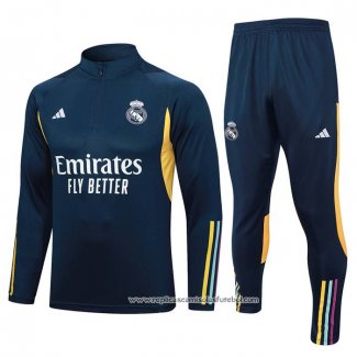 Sueter de Treinamento Real Madrid 2023-2024 Azul