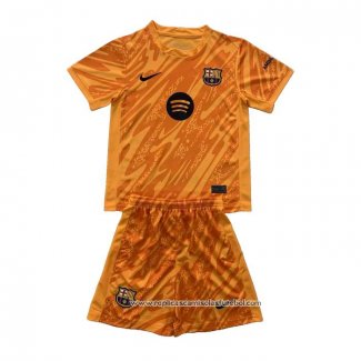 Camisola Barcelona Goleiro 2024-2025 Crianca Laranja