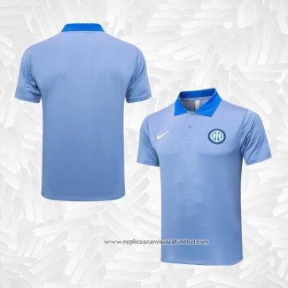 Camisola Polo del Inter de Milao 2024-2025 Azul