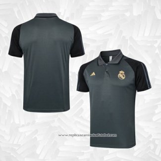 Camisola Polo del Real Madrid 2023-2024 Cinza