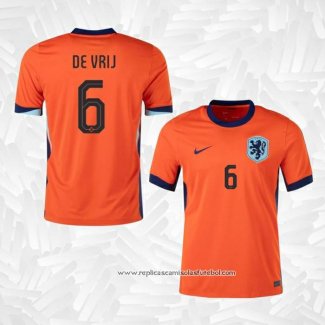 Camisola 1º Holanda Jogador De Vrij 2024