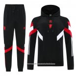 Fato de Treino Hoodie Manchester United 2024 Preto