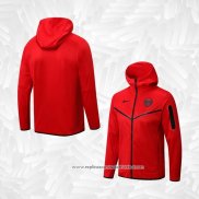 Jaqueta Hoodie Paris Saint-Germain 2022-2023 Vermelho