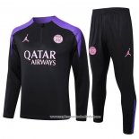 Sueter de Treinamento Paris Saint-Germain Jordan 2024-2025 Preto