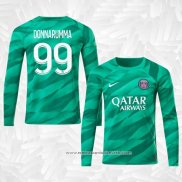 Camisola Paris Saint-Germain Jogador Goleiro Donnarumma 2023-2024 Manga Comprida Verde