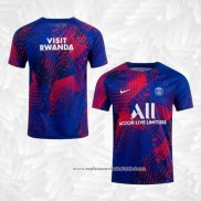 Camisola Pre Match del Paris Saint-Germain 2022 Azul y Vermelho