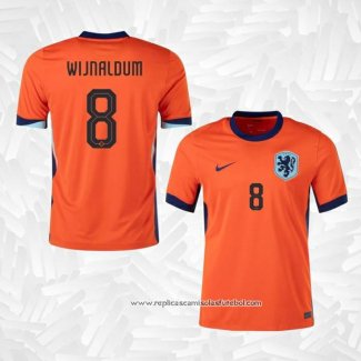 Camisola 1º Holanda Jogador Wijnaldum 2024