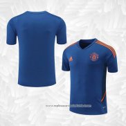 Camisola de Treinamento Manchester United 2022-2023 Azul