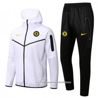 Fato de Treino Hoodie Chelsea 2022-2023 Branco