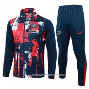 Jaqueta de Treinamento Paris Saint-Germain 2024-2025 Vermelho y Azul