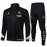 Jaqueta de Treinamento Paris Saint-Germain Jordan 2024-2025 Crianca Preto