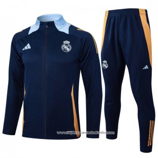 Jaqueta de Treinamento Real Madrid 2024-2025 Azul Oscuro