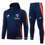 Sueter de Treinamento Manchester United 2024-2025 Azul