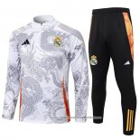 Sueter de Treinamento Real Madrid Dragon 2024-2025 Branco