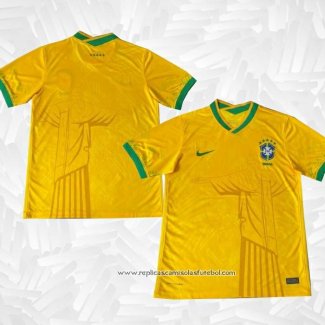 Camisola Brasil Jesus 2024-2025 Amarelo Tailandia