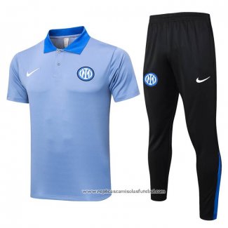 Conjunto Polo del Inter de Milao 2024-2025 Azul