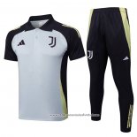 Conjunto Polo del Juventus 2024-2025 Cinza