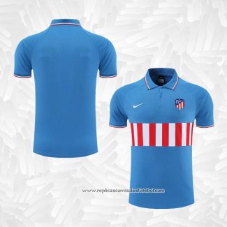 Camisola Polo del Atletico Madrid 2022-2023 Azul