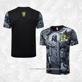 Camisola de Treinamento Brasil Jesus 2024-2025 Preto