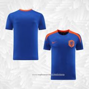 Camisola de Treinamento Holanda 2024-2025 Azul