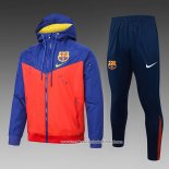 Chandal de Corta-vento do Barcelona 2024-2025 Vermelho