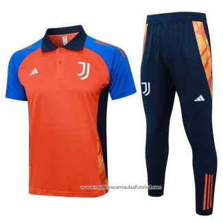 Conjunto Polo del Juventus 2024-2025 Laranja