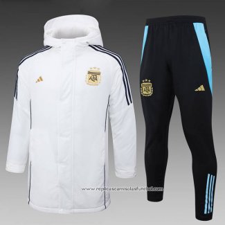 Conjunto de Agasalho Argentina 2024-2025 Branco