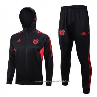 Fato de Treino Hoodie Bayern de Munique 2023-2024 Preto