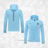 Jaqueta Hoodie Olympique Marsella 2022-2023 Azul