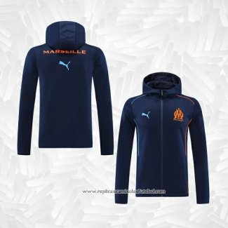 Jaqueta Hoodie Olympique Marsella 2024-2025 Azul