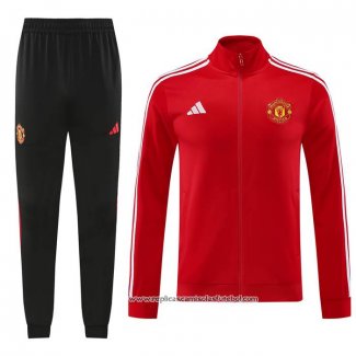 Jaqueta de Treinamento Manchester United 2024-2025 Vermelho