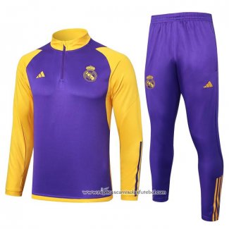 Sueter de Treinamento Real Madrid 2023-2024 Purpura