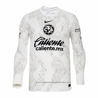 Camisola America Goleiro 2024-2025 Manga Comprida Branco