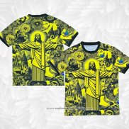 Camisola Brasil Jesus 2024-2025 Amarelo Tailandia