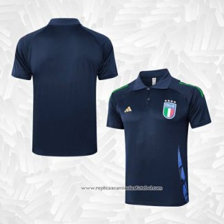 Camisola Polo del Italia 2024-2025 Azul